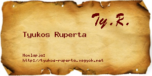 Tyukos Ruperta névjegykártya